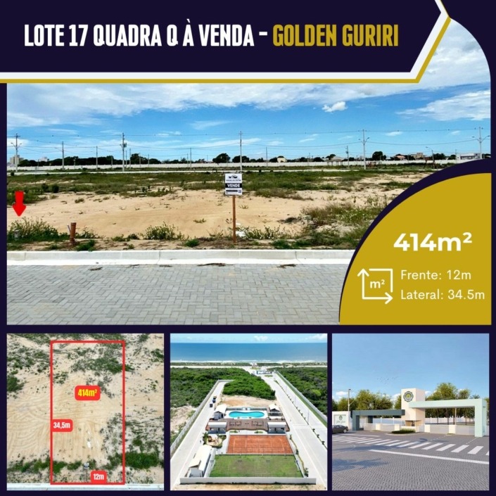 Lote 17 quadra Q À VENDA – Golden Guriri